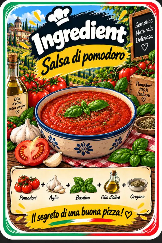 Carte ingrédient Salsa di pomodoro