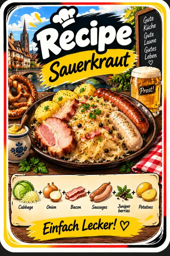 Carte recette Sauerkraut