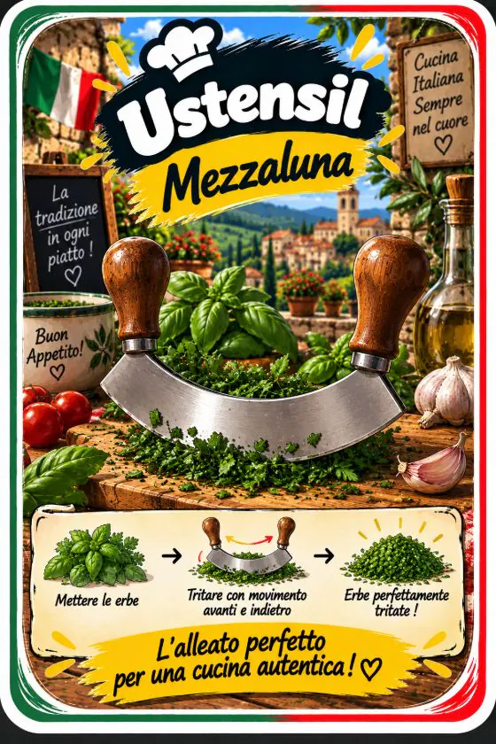 Carte ustensile Mezzaluna